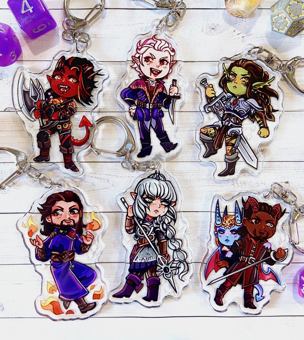 BG3 Keychain Charms!