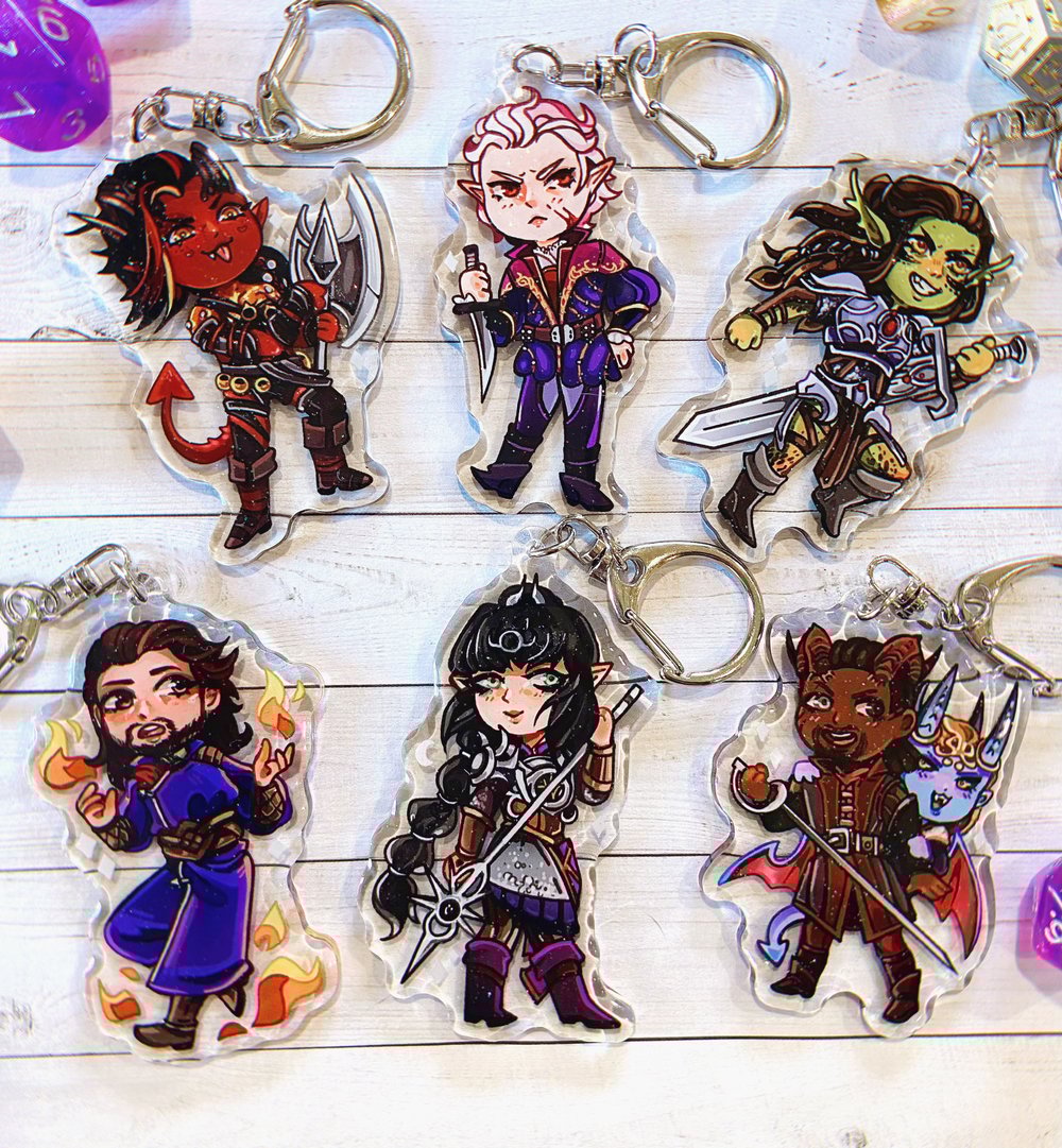 BG3 Keychain Charms!