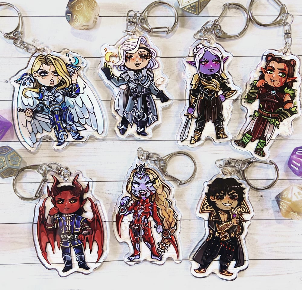BG3 Keychain Charms!