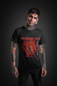 Image 2 of GJRXLYSSA GRIND OR DIE Unisex premium BLACK t-shirt