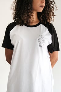 Image 1 of T-shirt baseball Hippopotame