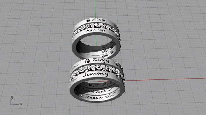 Image of Stackable rings for Megan