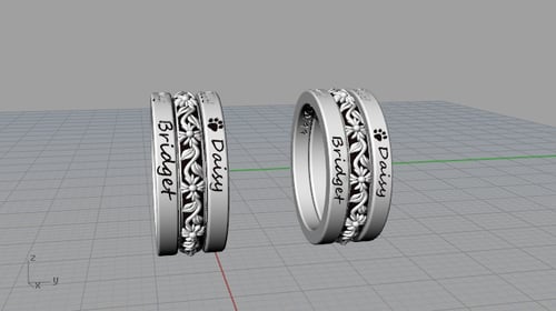 Image of Stackable rings for Megan