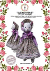 CLEMENTENE THE CAT 14 INCH SEWING PATTERN WITH FULL INSTRUCTIONS UK MADE