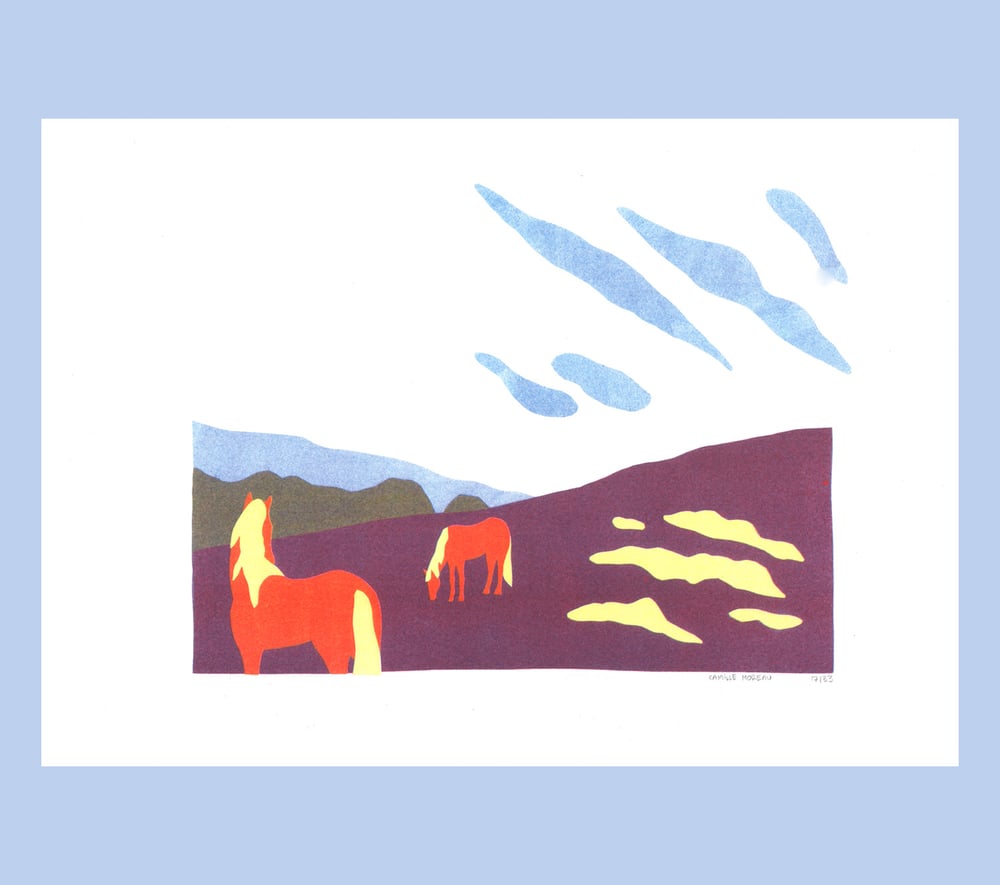 Image of Les Chevaux ✹ Riso A3