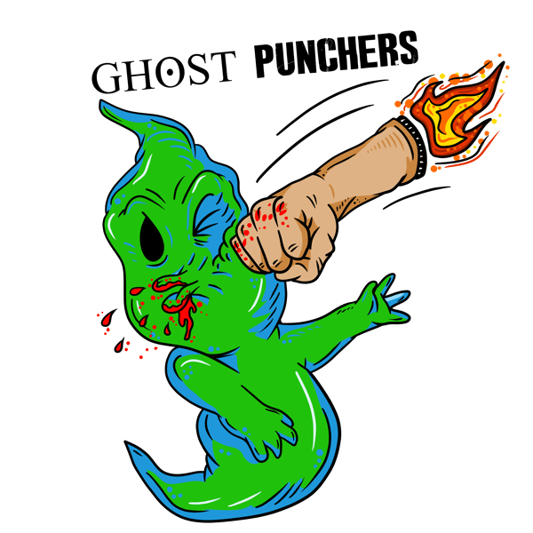 Image of Ghost Punchers logo shirt preorder