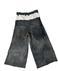 Image 2 of Wide Leg Deterioration Pants with Hanging Egyptian Cotton 