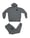 Image of Hustle Varsity “H” Sweatsuit (Dark Grey/Blk)