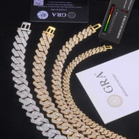 Image 2 of Moissanite Miami Cuban Link Chains 8mm/12mm/16mm