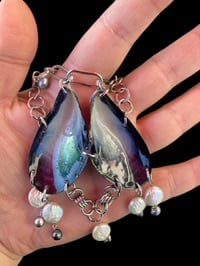 Image 3 of Blue mussel seashell necklace 