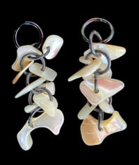 Image 1 of Vintage Shell Cluster Earrings 