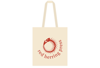 Image 2 of Screenprinted tote bag | red herring press