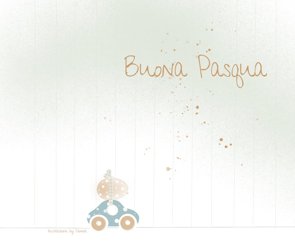Image of Disegni-ni digitali - Serie Auguri di Buona Pasqua in auto.(parte prima ) 