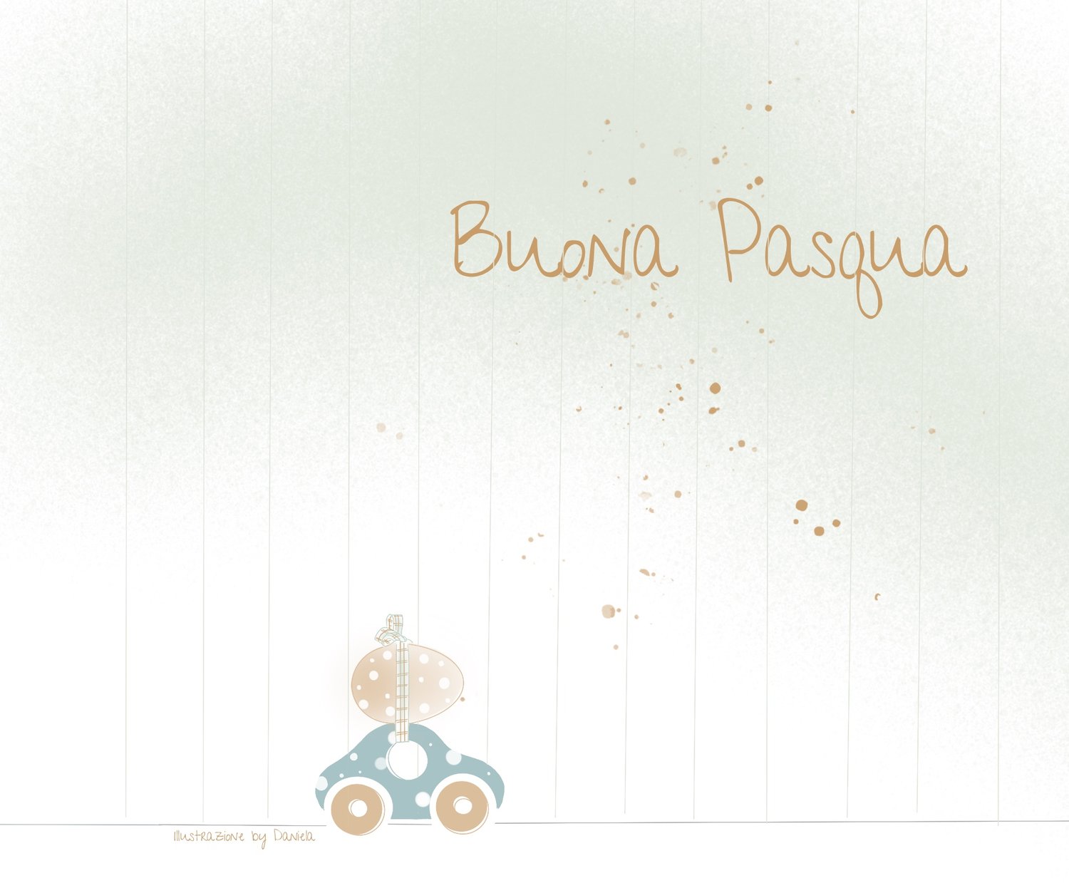 Image of Disegni-ni digitali - Serie Auguri di Buona Pasqua in auto.(parte prima ) 