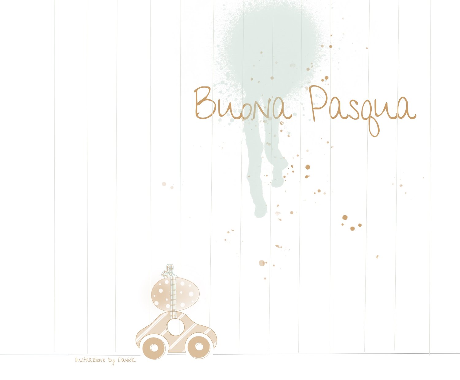 Image of Disegni-ni digitali - Serie Auguri di Buona Pasqua in auto.(parte prima ) 