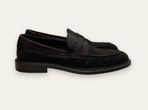 Image of Penny dark brown suede by Brugnoli