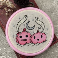 Pink Pumpkin Patch Embroidery
