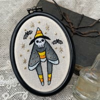 Candy Corn Moth Man Embroidery