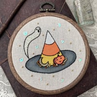 Candy Corn Witch Hat Embroidery