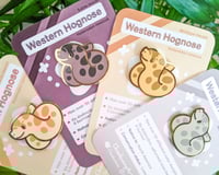Image 1 of Hognose Snake - Tiny Reptile Enamel Pins