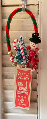 Very Vintage Little Folks Chalk Box with Christmas Cheer