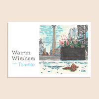 Image 1 of Warm Wishes from Toronto Postcards