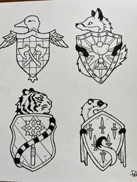 Image 3 of 1149 Animal Heraldry Emblem Art