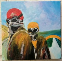 Sean Worrall - Never Say Die  - Electric Painting No24 - limited edition print 20x20cm (2022