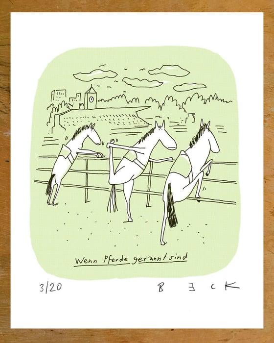 Image of Pferde gerannt (Raster)