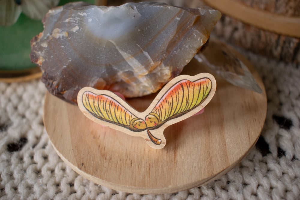 Image of Maple Key  Wooden Pin