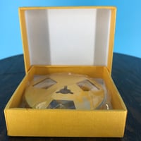 Image 2 of Burlington Recording 1/4" x 2.5" Heavy Duty GOLD Trident Metal Reel in Gold Box -3 Windage Hole