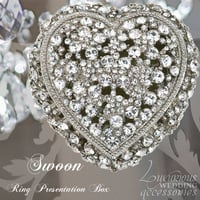 Image 1 of Heart Box with Swarovski Crystals