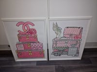 Image 1 of PINK SUITCASE GLOSSY PRINTS