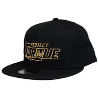 Image 2 of GOLD OUTLINE BLACK HAT