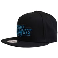 Image 2 of BLUE OUTLINE BLACK HAT