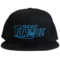 Image 1 of BLUE OUTLINE BLACK HAT