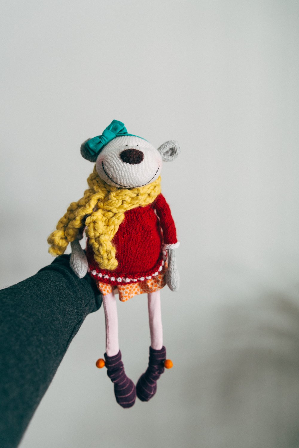 Image of Bless - Sculpted Sock Monkey, Polyfilled and Weighted