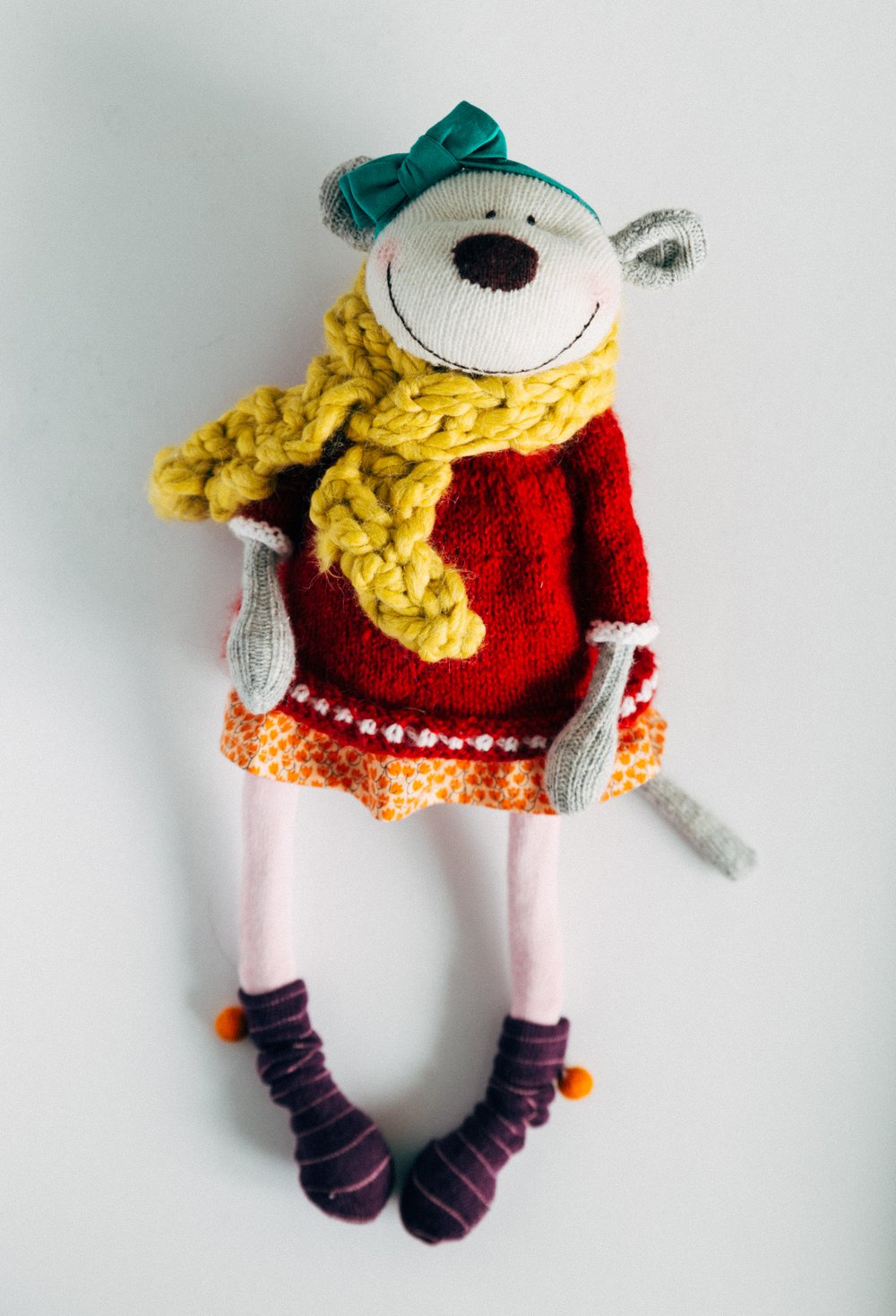Image of Bless - Sculpted Sock Monkey, Polyfilled and Weighted