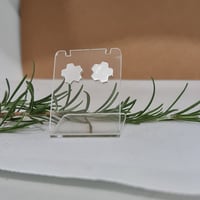 Image 2 of Silver Stud Earrings - (MJ013)