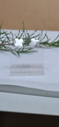 Image 3 of Silver Stud Earrings - (MJ014)