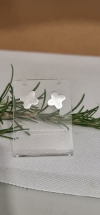 Image 1 of Silver Stud Earrings - (MJ014)