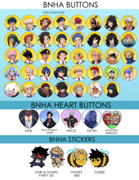 Image 1 of Boku no Hero Academia Buttons & Stickers