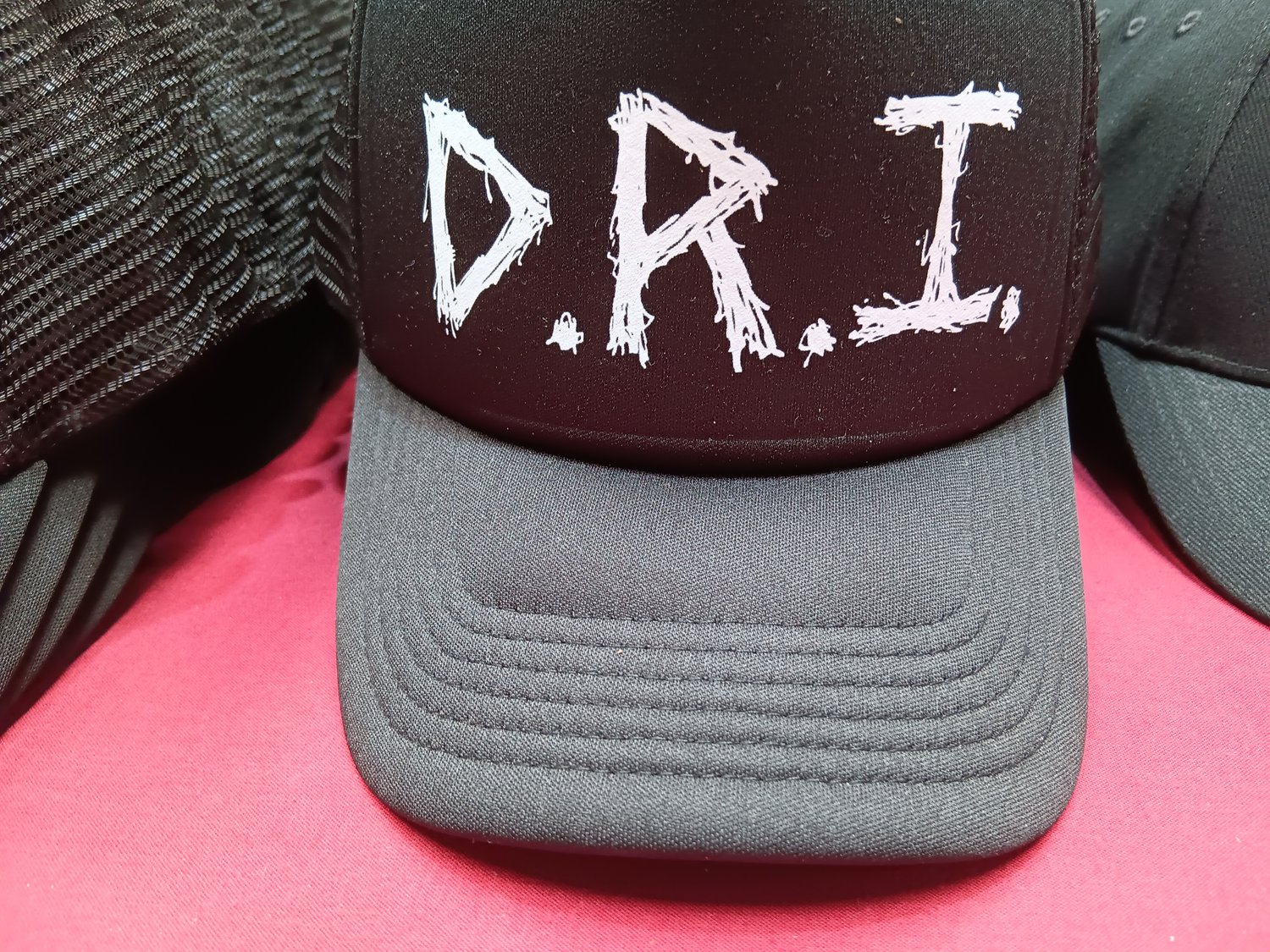 Image of D.R.I. - Scratch Logo - AUSSIE / NZ TOUR CAP - TRUCKER OR BASEBALL