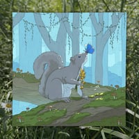 Image 1 of Squirrel & Butterfly Art Print