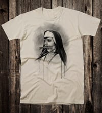 Image 2 of Devotion Black Unisex T Shirt  (Black+White)