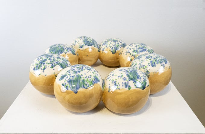 Image of Blueberry Frosting Mega Mochi Doughnut