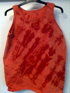 Image of Orange/Red Tie Dye Vest