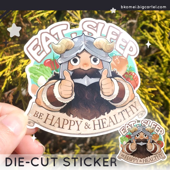 Dungeon Meshi Senshi's Tips Die-cut Sticker