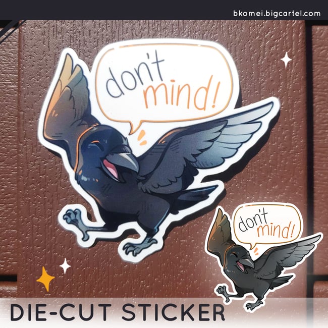 Haikyuu!! Don't Mind Crow Die-cut Sticker