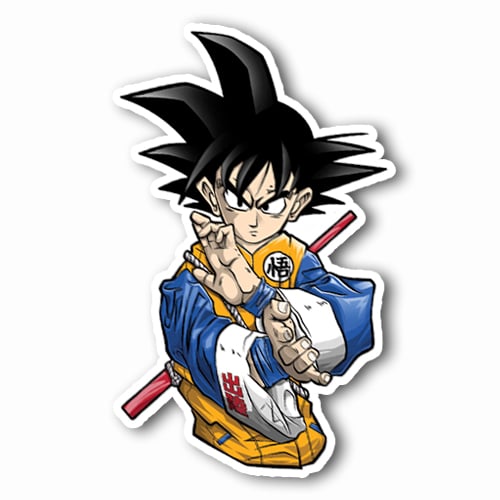 Kung Fu Goku Sticker | 7Sketches